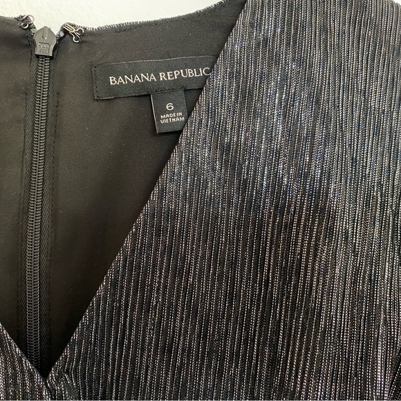 Banana Republic Silver/Black Mini Cocktail Dress, Size 6 - Picture 2 of 4